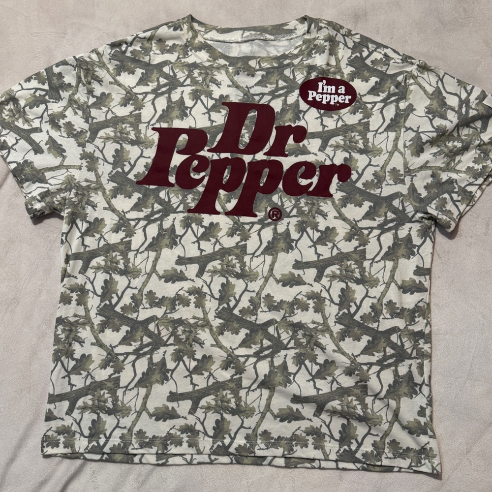 Dr Pepper Camouflage T-Shirt NWOT